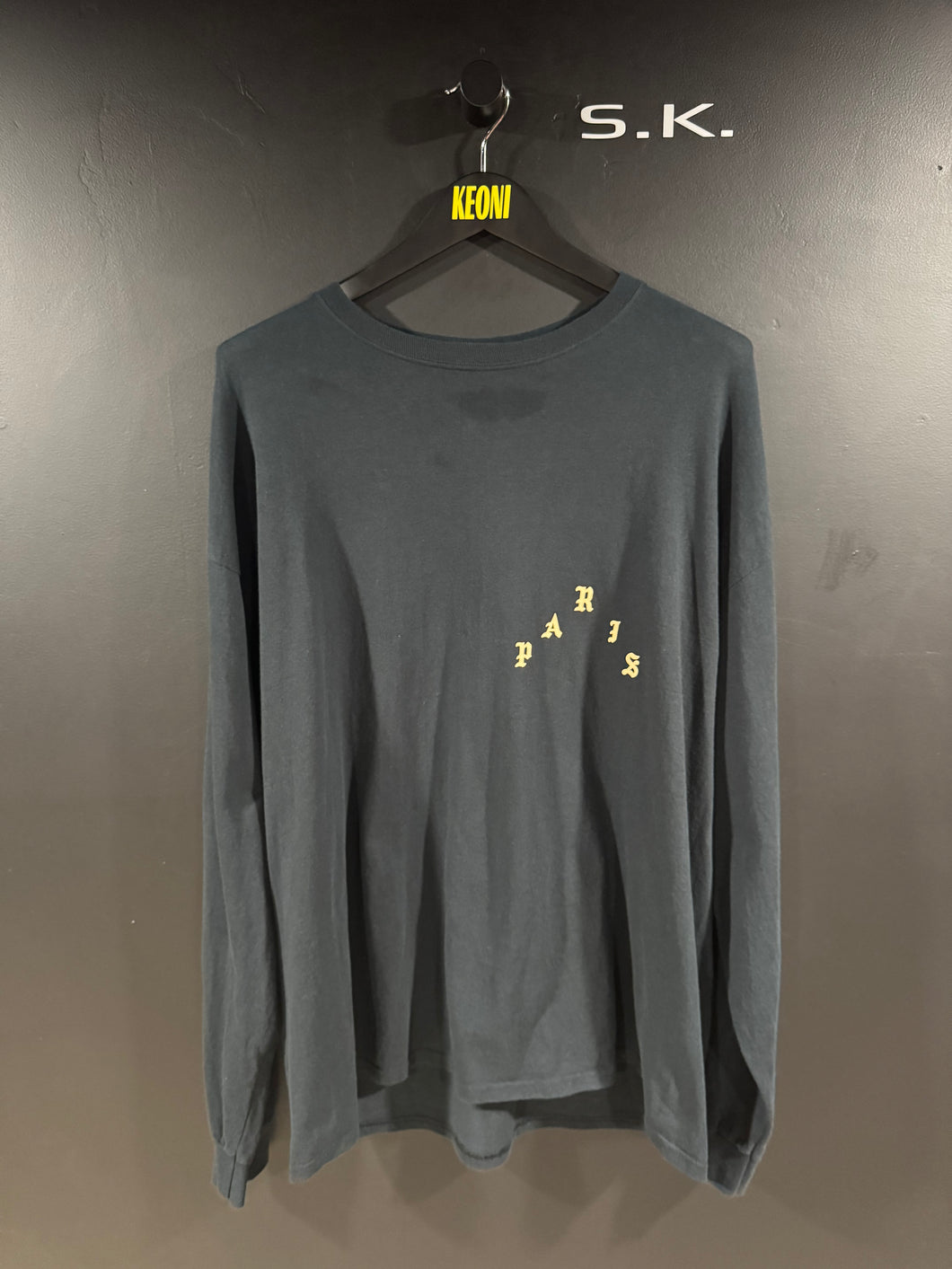 Yeezy Kanye West Ye TLOP Pablo Paris Grunge Stained Long Sleeve XXL