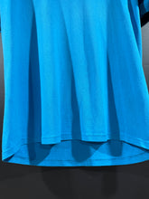 Load image into Gallery viewer, 1980s Vintage Turquoise / Aqua Blue Single Stitch Blank Tee L
