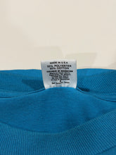 Load image into Gallery viewer, 1980s Vintage Turquoise / Aqua Blue Single Stitch Blank Tee L
