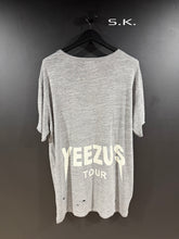 Load image into Gallery viewer, Yeezy Kanye West Ye Yeezus Tour Merch Distressed Grey Elongated Tee XL
