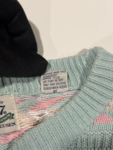 Load image into Gallery viewer, 1980s Vintage Van Heusen Pastel Knit Grunge Dad Sweater XL
