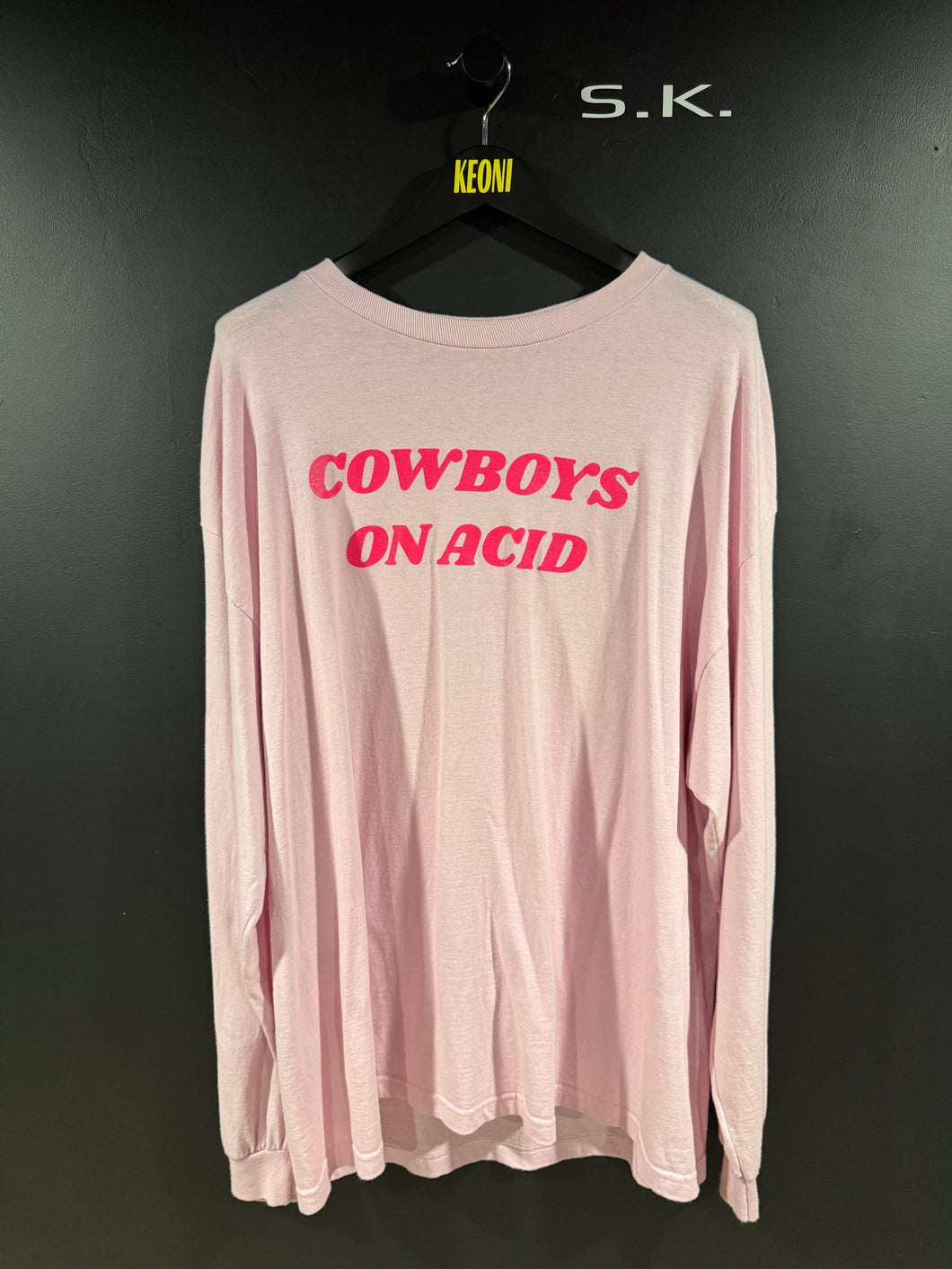 Pleasures Cowboys On Acid Pink Long Sleeve XXL