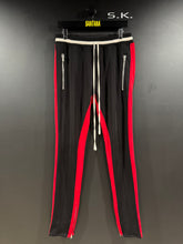 Load image into Gallery viewer, Fear of God Fifth Collection 2017 Black Red Track Pants XL 34x34
