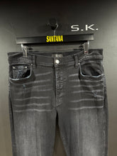 Load image into Gallery viewer, Amiri Faded Black Stacked Denim Jeans 36x34
