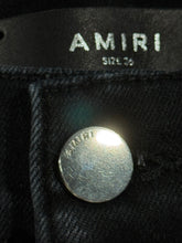 Load image into Gallery viewer, Amiri Faded Black Stacked Denim Jeans 36x34
