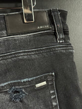 Load image into Gallery viewer, Amiri Faded Black Stacked Denim Jeans 36x34

