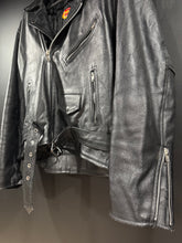 Load image into Gallery viewer, 1990s Vintage MAS Distressed Faded Leather Motorcycle Jacket XL

