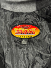 Load image into Gallery viewer, 1990s Vintage MAS Distressed Faded Leather Motorcycle Jacket XL
