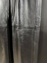 Load image into Gallery viewer, 2010s Vintage Leather Pants Red Lining YKK Zippers 34
