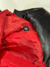 Load image into Gallery viewer, 2010s Vintage Leather Pants Red Lining YKK Zippers 34
