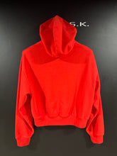Load image into Gallery viewer, Sporty &amp; Rich Royal Club Red Cropped Zip Up Hoodie M
