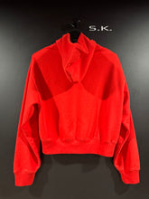 Load image into Gallery viewer, Sporty &amp; Rich Royal Club Red Cropped Zip Up Hoodie M
