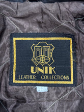 Load image into Gallery viewer, 1990s Vintage UNIK Leather Collections Distressed Faded Leather Motorcycle Jacket 42
