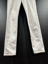 Load image into Gallery viewer, Amiri White Distressed Stacked Denim Jeans 36x33
