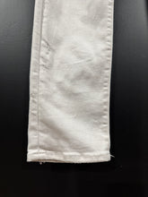 Load image into Gallery viewer, Amiri White Distressed Stacked Denim Jeans 36x33
