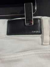 Load image into Gallery viewer, Amiri White Distressed Stacked Denim Jeans 36x33
