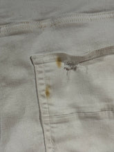 Load image into Gallery viewer, Amiri White Distressed Stacked Denim Jeans 36x33
