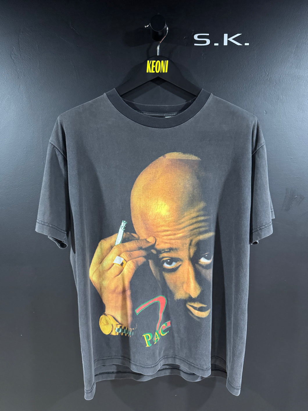 1990s Vintage 2pac Tupac Faded Rap Tee L